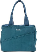 Soolla Studio Bag: Pottery Tool Bag & Craft Storage, Art Supply Organizer, Washable Tote, Knitting Yarn, Crochet Projects, 30 Pockets, 20+ Canvas Colors, Gift For Artists & Teachers (Aquamarine)
