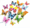 OPSEAM Butterfly Wall Decor 72 PCS, 3D Butterflies Stickers for Party Decorations with Magnets (Swallow, 72)