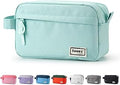 Sooez Original High Capacity Pencil Case, Big Pencil Bag Pouch Box Organizer Pen Case, Aesthetic Supply for Girls Adults, Portable Journaling Supplies with Easy Grip Handle & Loop, Mint Green