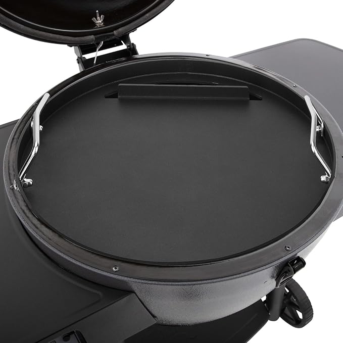 Full-Size Griddle Insert for Akorn Kamado Ceramic Grill, Pit Boss K24, Louisiana Grills K24, Flat Top Griddle for Char-Griller 16620/6719/ E56720/ 6520/16820/ 6020 Kamado Grill.