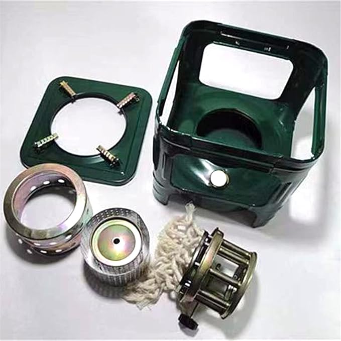 Camping Picnic Burner Furnace, Efficient Portable Camping Stove, Backpacking Oil Stoves Cooker Cookware, Handy Outdoor Portable Kerosene Stove (Square)