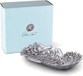 Arthur Court Aluminum Sea Horse Vanity Tray, Desktop Storage Organizer, Catchall, Valet Tray, Nightstand or Dresser or Nut Dish Food Safe Hand Polished 8 inch x 4.5 inch