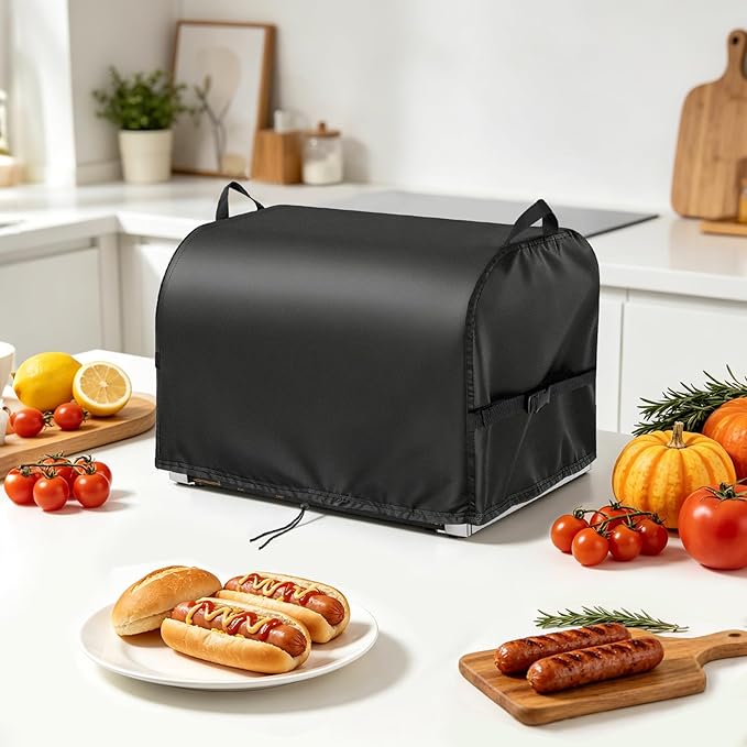 Hot Dog Roller Cover for VEVOR Hot Dog 5-7 Roller, 23inch Hot Dog Machine Cover for Seeutek Hotdog 5-7 Roller Grill, Hotdog Cooker, Hotdog Warmer,Maker,Toaster-23 L x 14" W x 15" H