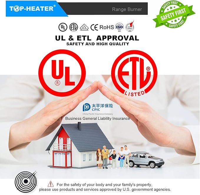 MP21YA Electric Stove Burners Replacement,Upgraded TOP-HEATER 234000 8" Electric Range Burner Element Unit Set For Whirlpool Norge,Fit MP22YA Range Stove Burner Top Surface Element,2Pack
