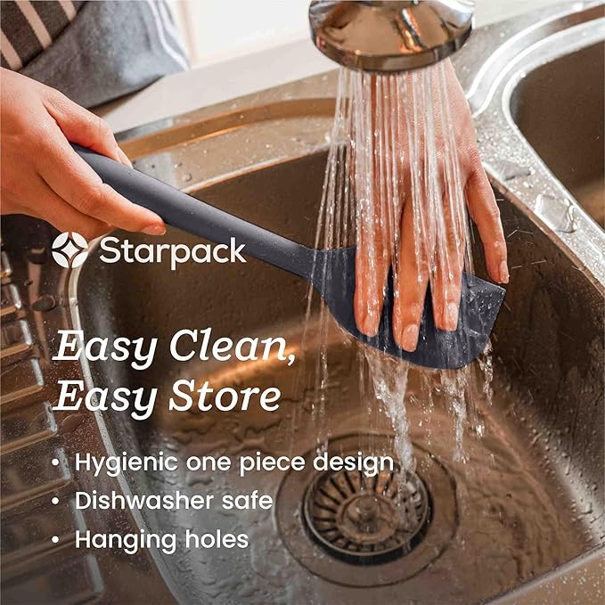 Starpack 'Brush it On' Silicone Basting Brush for Cooking - 8" Grill Basting-Brush High Heat Resistant 600°F - Silicone Pastry-Brush for Cooking and Baking - LFGB Grade Oil Brushes for BBQ Sauce