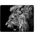Lion Gaming Mousepad Black White Roar Lion Head Mouse Pad Mouse Mat for Computer Desk Laptop Office 9.5 X 7.9 Inch Non-Slip Rubber
