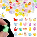 110 pcs Luminous Mini Resin Animals Many Styles Variety Tiny Animals Figures Miniature Little Small Animal Figurines Bulk for Micro Fairy Garden Landscape Accessories Hide Crafts Decor Aquarium