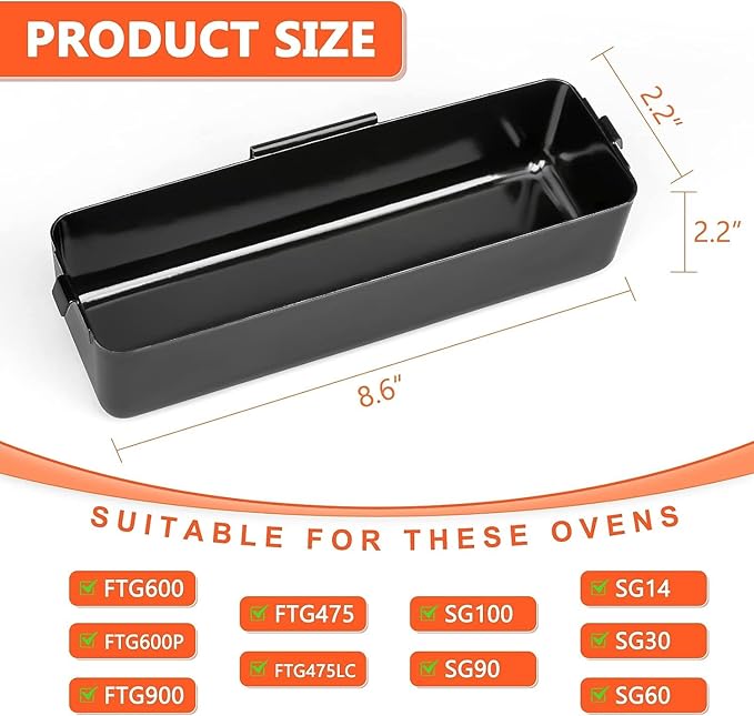 QuliMetal Grease Catcher with 15Pack Aluminum Foil Liners for Camp Chef Griddles - Fits Models SG100, SG90, SG14, SG30, SG60, FTG600, FTG900, FTG475 Portable Grill Griddles, Grease Cup Collection Pan