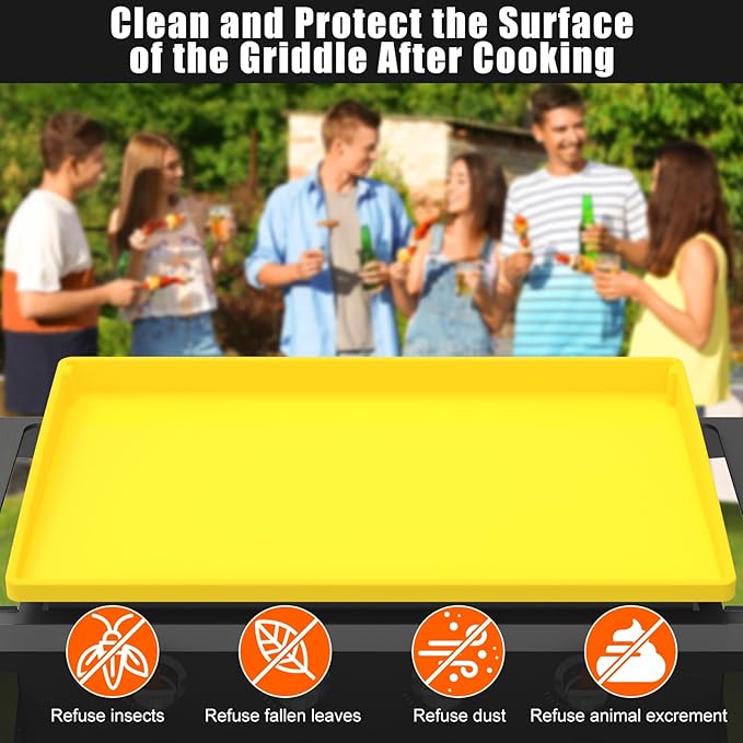 Silicone Griddle Mat Cover for Blackstone - 36 Inch True All-Encompassing Coverage Heavy Duty Food Grade Grill Buddy Mat, All Season Cooking Surface Protective Cover