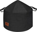 Fire Pit Cover for Solo Stove Bonfire Cover with Umbrella Structure Top, Waterproof Solo Stove Shield Accessories, Firepit Covers Round Outdoor 22x16 inch