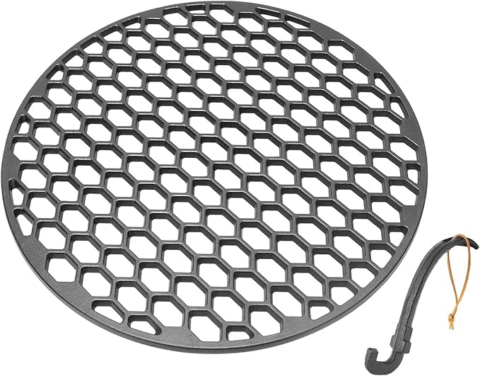8835 Cast Iron Grill Grate for Weber 22" Kettle Grill Cooking Grate Replacement Part for 22 Inch Weber Performer, Recteq Bullseye and Premium Charcoal Grills