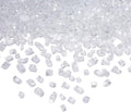 Skyflame High Luster 10-Pound Regular Fire Glass for Fire Pit Fireplace Garden Landscaping Platinum 1/4" Size