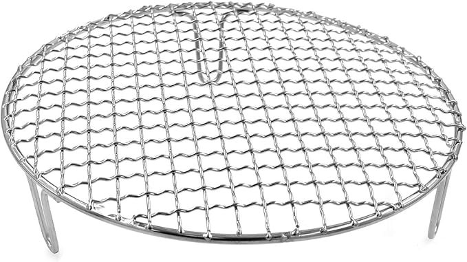 Barbecue Grill Net,BBQ Net for Grilling,Multi-Purpose SUS304 BBQ Grill Mesh, Round Barbecue Wire Rack,BBQ Grate/Steam Mesh for Camping Charbroil Outdoor Barbeque Backyards