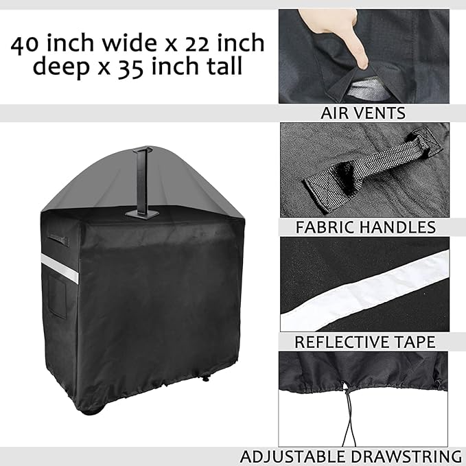 Utheer Grill Cover for Camp Chef FTG600 Flat Top Grill and Camp Chef 4-Burner Griddle BBQ Cover for Blackstone/Pitboss 22"Griddle for Royal Gourmet Cuisinart cart, Keter Patio Cooler and Beverage Cart