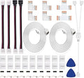 iCreating LED Strip Connectors 4 Pin, 5050 LED Light Connectors Kit Includes L Shape Connectors for Strip Lights 4Pin 10mm Strips Connectors for Controller 4 Pin LED Connectors Jumper