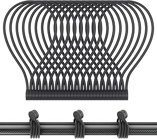 Magnetic Twist Ties, Reusable Silicone Cable Ties with Strong Magnet for Bundling and Organizing,Cord Wrap Clip Straps for Home or Office (Black-16 Packs)