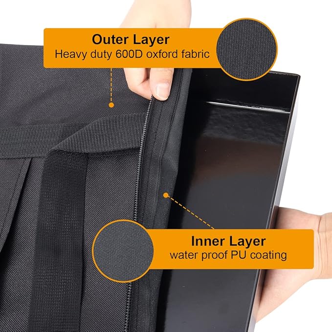 AJinTeby Griddle Carry Bag for Camp Chef SG90, CGG24B, FG26 Griddle Models, Compatible with Camp Chef 2 Burner Stove Grills, Heavy Duty 600D Waterproof Dustproof Carry Bag