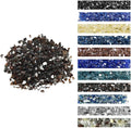 VEVOR Fire Glass, 10 lbs, Copper, 1/2 Inch High-Temperature Resistant Reflective Glass Rocks, Smokeless Fire Pit Stones for Outdoor Table & Landscaping