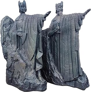 Lord of The Rings Bookends, Resin Decorated Bookshelf, 9.8 Inch Lord of The Rings Gifts Book Ends Non-Slip Book Divider for Library Office Home Study