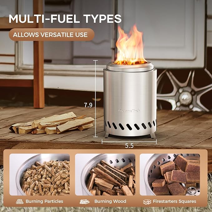 Tabel Top Fire Pit Mini, Portable Firepit Outdoor, 5.5 Inch Tabletop Firepit Inky