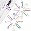 16 Pack QMPRKPE Paperclip Pen Holder for Notebook, Professional Heart Paper Clips Organizer, Multi-Purpose Metal Paper Clip Pen Holder, Vibrant Colors &Easy to Use for Students, Office & School