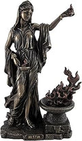 Veronese Design 11 Inch Hestia Greek Goddess of Hearth and Home Cast Resin Bronze Finish Sculpture Home Decor