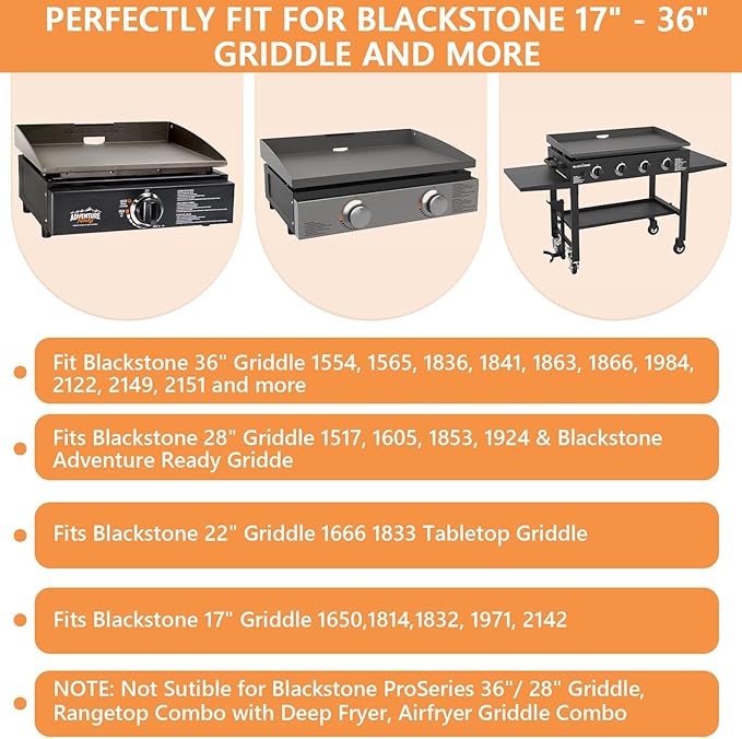 Adjustable Griddle Warming Rack for Blackstone Grill Warmer 17 22 28 36" Griddle Accessories, Stainless Steel Universal Heating/Cooling Rack for Weber Charbroil Nexgrill Pit Boss&Most Flattop Griddles
