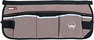 Ergodyne Arsenal 5706 Canvas Waist Tool Apron with 13 Pockets, Gray