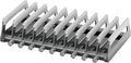 Elestoria 10-Slot Vertical Laptop Stand & Holder – Adjustable Aluminum Laptop Stand Vertical for Desk Fits 10 Devices, MacBook & Gaming Laptops (Up to 17.3”) – Space Saving Laptop Storage Rack - Grey