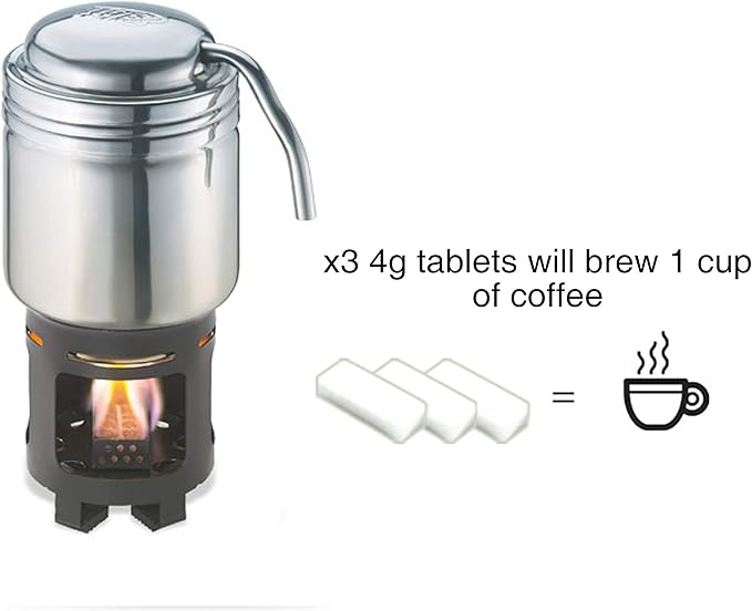 Esbit 4g Solid Fuel Tablets for Backpacking & Camping Stoves & Grills, 1300-Degree Smokeless Emergency Fire Starter Squares, 20 Pack