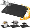 Under Grill Mats for Outdoor Grill - 48x40 Inch BBQ Mat for under Barbecue - Double-Sided Fireproof Patio & Deck Protector Mat - Fire Pit Mat -Oil-Proof Grill Floor Pads - Stove Mat Patio Accessories