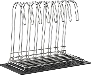 IDEATECH Reusable Bag Rack with Cup Drying Mat,Plastic Bag Dryer Rack Dish Drying,Collapsible Kitchen Counter Storage Organizer Sponge Holder,Dryer Rack for Silicone Storage Bag,Kitchen Must Have
