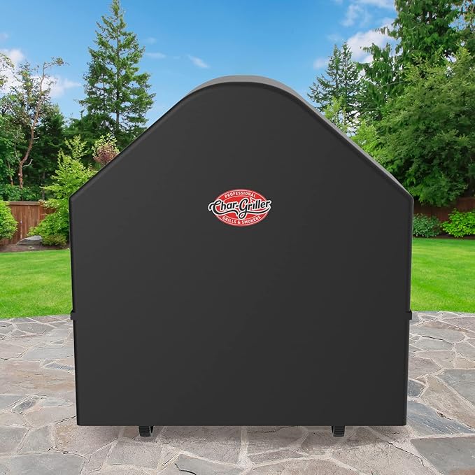 Char-Griller 6455 AKORN Auto-Kamado Charcoal Grill Cover, Black