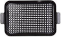 RSVP International Porcelain Coated Steel BBQ Grill Tray/Pan, Outdoor Barbeque Grilling Accessories for Cooking Fish & Vegetables, Dishwasher Safe, Medium, 16.75x10"