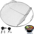 7436 Hinged Cooking Grate for Weber 22 Inch Original Kettle Charcoal Grills, Round Replacement Grate for Weber Performer, Master-Touch, Bar-B-Kettle, Jumbo Joe Premium & Other 22 Inch Charcoal Grills