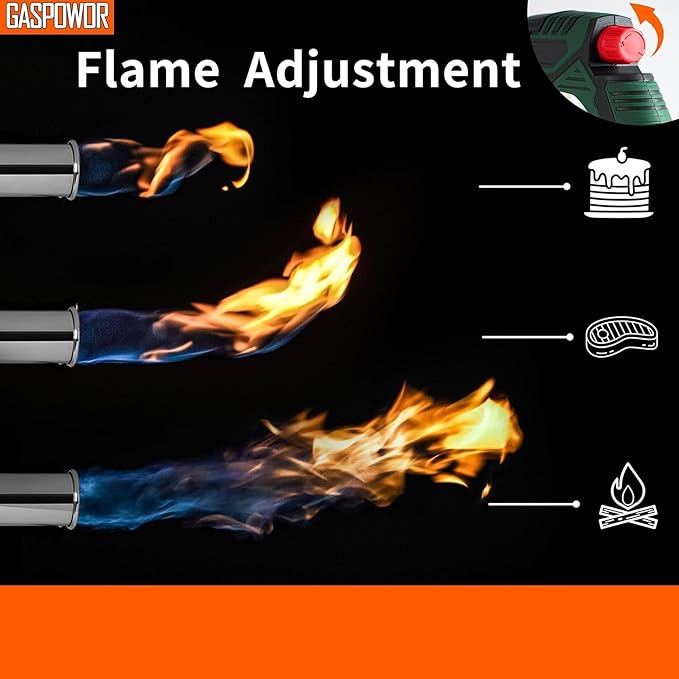 POWERFUL Grill Torch Charcoal Starter, Propane Searing Torch, Charcoal Lighter, Fire Starter, Sous Vide,Kitchen Lighter, BBQ Grill Torch Gun, Cooking Torch (Fuel Not Included)