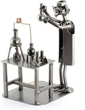 Steelman24 Chemist Sculpture Nuts and Bolts Handmade Ornaments Made in Germany Metal Figurine