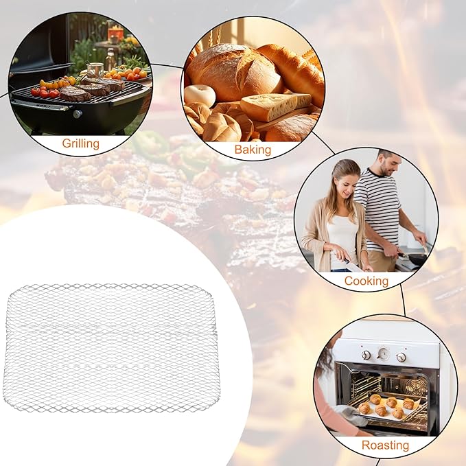 20 Pack BBQ Grill Mesh Mat,Mesh Baking Tray,Grill Mesh,Disposable Barbecue Padding for Outdoor Barbecues (20 Pack)