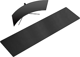 Cacoy 63" x 15.7" Large Leather Desk Mat, Multifunctional Computer Desk Pad, Waterproof PU Leather Mouse Pad, Extended Desk Writing Mat for Office and Home (Black)