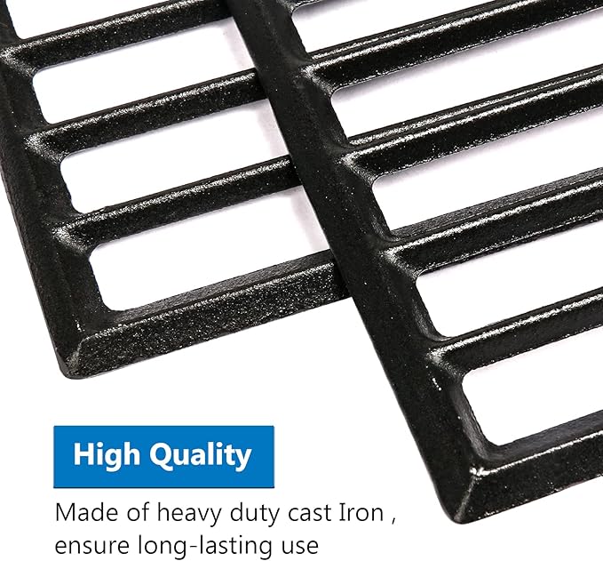Utheer Grill Grates fit Oklahoma Joe's Longhorn Comb Charcoal/Gas Smoke 12201767,14201767, Oklahoma Joe's Longhorn 18202083,16202046,15202029, for Grill Or Smoker Sides, Heavy Duty Cast Iron, 2 Pcs