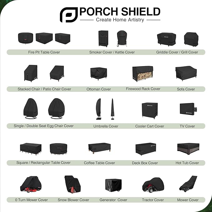 Porch Shield Fade Resistant Solo Stove Yukon Cover - Waterproof Patio Fire Pit Cover Round 28 inch Fits for Small Firepit Solo Stove Yukon