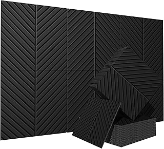 CIUIUTIC Acoustical Wall Panels, 6 Pack 20x20 Acoustic Wall Panels, Decorative Acoustic Panels, Sound Absorbing Wall Art for Interior Wall Decor, Arcadian Vortex