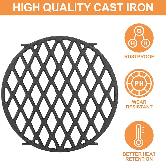 8834 65940 Sear Grate Insert for Weber Gourmet BBQ System Accessories, for Weber Genesis GS4 II Replacement Parts, Spirit & Summit, for Weber Charcoal Grills, for Weber Master-touch 22 & 22.5" Kettle