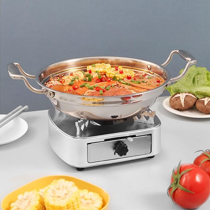 Alcohol Stove,Backpacking Stove,Portable Alcohol Stove Camping,Stainless Steel Silver One Piece Design Drawer Structure Spirit Burner For Home Outdoor Hiking