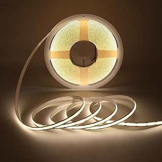 DC 12V COB LED Strip Light, 32.8ft(10M) 3120LEDs CRI 93+ Uniform Glow Flexible LED Tape Lights 4000K for Indoor DIY Bedroom Kitchen Home Decor(No Power Supply)
