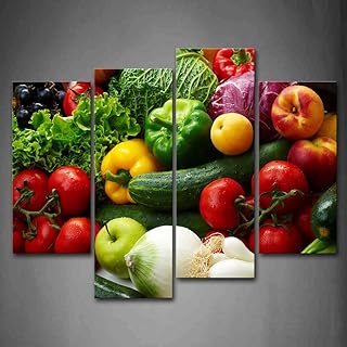 Colorful Various Vegetables Wall Art Painting Pictures Print On Canvas Food The Picture For Home Modern Decoration