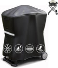 QuliMetal 7113 Grill Cover for Weber Q100 Q120 Q1000 Q1200 Q200 Q220 Q2000 Q2200 Q2400 Q2800N+ Series Gas Grills, Heavy Duty BBQ Gas Grill Cover, 600D