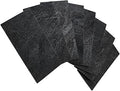AULIGET 100 Piece Black Slate Peel and Stick Backsplash Wall Tiles, 3" x 6" PVC Faux Stone Stick on Tiles for Backsplash Kitchen, Bathroom, Laundry Room, Camper, Fireplace