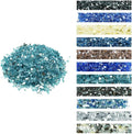 VEVOR Fire Glass, 20 lbs, Aqua Blue, 1/2 Inch High-Temperature Resistant Fireplace Rocks, Reflective & Smokeless Fire Pit Glass for Outdoor Table, Landscaping