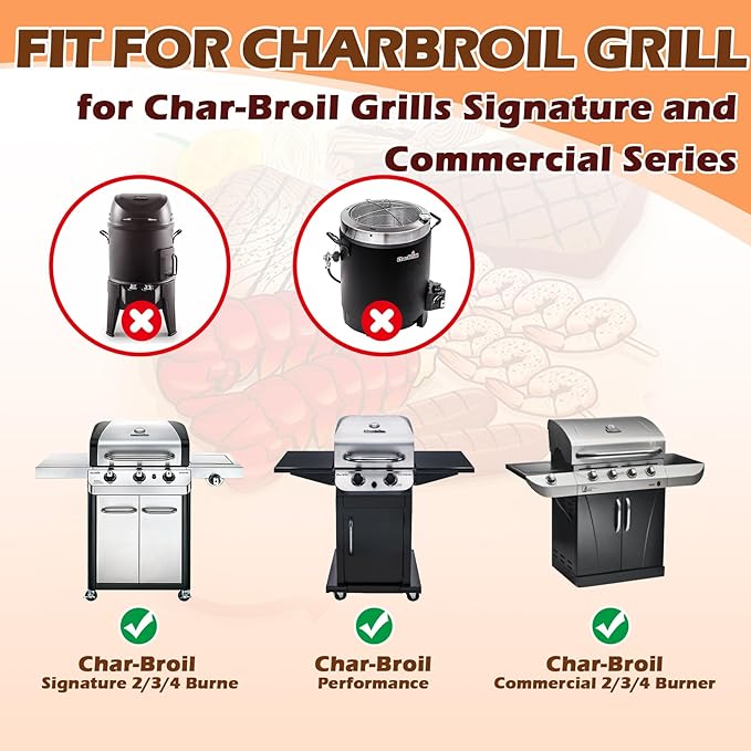 9328812P06 Drip Tray Liners & G416-0015-W1 G325-5703-W1 Grease Pan for CharBroil Grill Replacement, Grease Catcher with 20 Pack Foil Grease Tray for CharBroil Performance 463365021 463448021